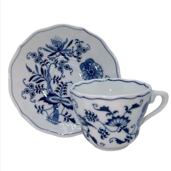 Blue Danube Other - BLUE DANUBE TEACUP AND SAUCER VINTAGE RETIRED PATTERN